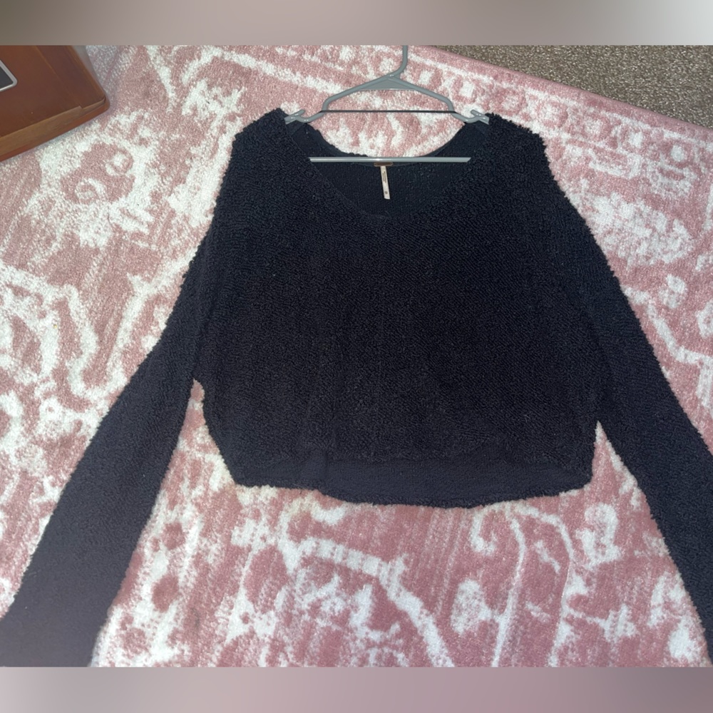 Free people black sweater